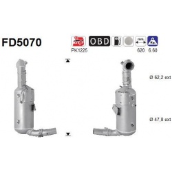 DPF, kietųjų dalelių filtras
                                                FD5070, AS, FD5070, auto detalė