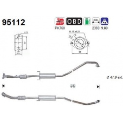 katalizatoriaus keitiklis
                                AS                                                95112, AS, 95112,