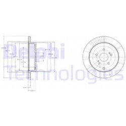 stabdžių diskas (1vnt)
                                DELPHI                                                BG4329, Nenuro