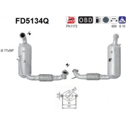 DPF, kietųjų dalelių filtras
                                                FD5134Q, AS, FD5134Q, auto detalė