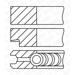 stūmoklio žiedų komplektas Goetze Diamond Coated® LKZ-Ring®
                                GOETZE ENGINE               