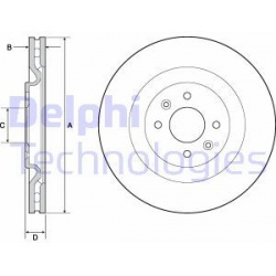 stabdžių diskas (1vnt)
DELPHI BG4689C, Nenur