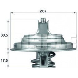 termostatas, aušinimo skystis BEHR
                                MAHLE                                TX5483D, MAHLE, TX54