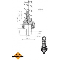 termostatas, aušinimo skystis
                                NRF                                                725203, NRF
