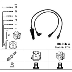 uždegimo laido komplektas
                                NGK                                                RC-PG604, NGK, 