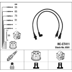 uždegimo laido komplektas
                                NGK                                                RC-CT411, NGK, 
