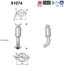 katalizatoriaus keitiklis
                                AS                                                91074, AS, 91074,