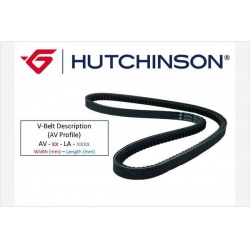 V formos diržas
                                HUTCHINSON                                                AV 13 LA 1100, HUT