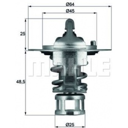 termostatas, aušinimo skystis BEHR
                                MAHLE                                TX6582, MAHLE, TX658