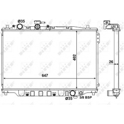 Aušinimo radiatorius
                                NRF                                                506518, NRF, 506518,