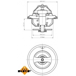 termostatas, aušinimo skystis EASY FIT
                                NRF                                725067, NRF, 72506