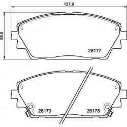 stabdžių trinkelių rinkinys, diskinis stabdys PRIME LINE
BREMBO