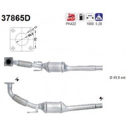 katalizatoriaus keitiklis
                                AS                                37865D, AS, 37865D, auto detalė