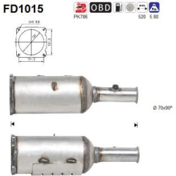 DPF, kietųjų dalelių filtras
FD1015, AS, FD1015, auto detalė