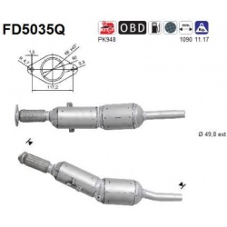 DPF, kietųjų dalelių filtras
                                FD5035Q, AS, FD5035Q, auto detalė