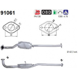 katalizatoriaus keitiklis
                                AS                                                91061, AS, 91061,
