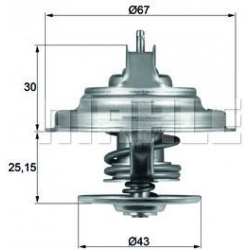 termostatas, aušinimo skystis BEHR
                                MAHLE                                TX3192D, MAHLE, TX31