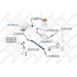 remonto komplektas, trauklė
                                STELLOX                                                87-05024-