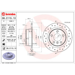 stabdžių diskas (1vnt) XTRA LINE - Xtra
                                BREMBO                                             
