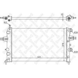 Aušinimo radiatorius
STELLOX 10-26051-SX, STE