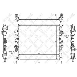 Aušinimo radiatorius
                                STELLOX                                10-26464-SX, STELLOX, 10-26464-S