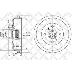 stabdžių būgnas
                                STELLOX                                                6025-4709-SX, STELL