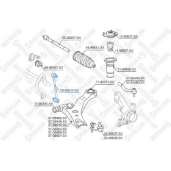 Stabilizatoriaus traukė
                                STELLOX                                56-98016-SX, STELLOX, 56-9801