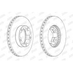 stabdžių diskas (1vnt)
                                JURID                                                569273J, JURID,