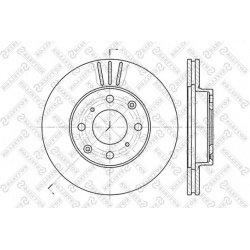 stabdžių diskas (1vnt)
                                STELLOX                                6020-2615V-SX, STELLOX, 6020-