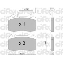 CIFAM                                                822-251-4, Nenurodytas gamintojas, 822-251-4, auto detalė