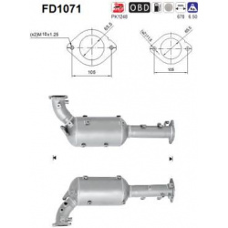 DPF, kietųjų dalelių filtras
                                                FD1071, AS, FD1071, auto detalė
