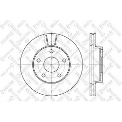 stabdžių diskas (1vnt)
                                STELLOX                                                6020-2524V-SX