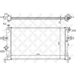 Aušinimo radiatorius
                                STELLOX                                10-25266-SX, STELLOX, 10-25266-S