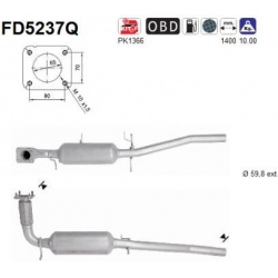 DPF, kietųjų dalelių filtras
                                                FD5237Q, AS, FD5237Q, auto detalė