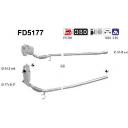 DPF, kietųjų dalelių filtras
                                                FD5177, AS, FD5177, auto detalė