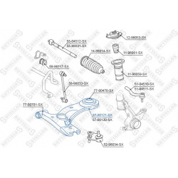 pakabos svirtis
STELLOX 57-00121-SX, STELLOX,