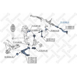vidinė skersinė vairo trauklė
                                STELLOX                                55-00368-SX, STELLOX,