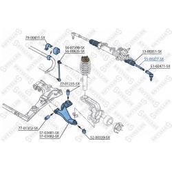 vidinė skersinė vairo trauklė
                                STELLOX                                                55-00