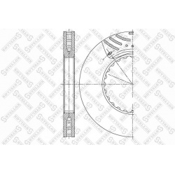 stabdžių diskas (1vnt)
                                STELLOX                                                85-00896-SX, 