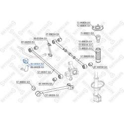 stabilizatoriaus įvorė
                                STELLOX                                89-98007-SX, STELLOX, 89-9800