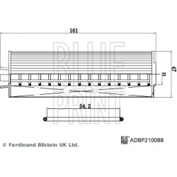 alyvos filtras
                                BLUE PRINT                                ADBP210088, BLUE PRINT, ADBP210088, 