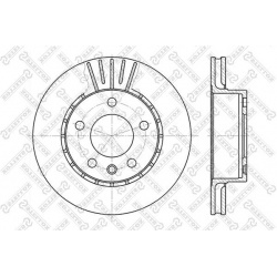 stabdžių diskas (1vnt)
                                STELLOX                                                6020-3611V-SX