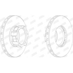 stabdžių diskas (1vnt)
                                JURID                                                567770J, JURID,