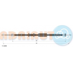 trosas, stovėjimo stabdys
                                ADRIAUTO                                                11.0288, A