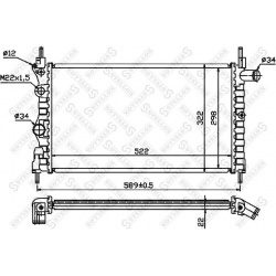 Aušinimo radiatorius
                                STELLOX                                                10-25223-SX, STE