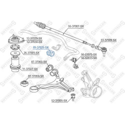 stabilizatoriaus įvorė
                                STELLOX                                89-37025-SX, STELLOX, 89-3702