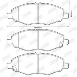 stabdžių trinkelių rinkinys, diskinis stabdys
                                JURID                                       