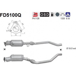 DPF, kietųjų dalelių filtras
                                FD5100Q, AS, FD5100Q, auto detalė