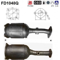 DPF, kietųjų dalelių filtras
                                                FD1048Q, AS, FD1048Q, auto detalė