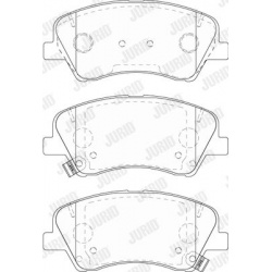 stabdžių trinkelių rinkinys, diskinis stabdys
                                JURID                                       